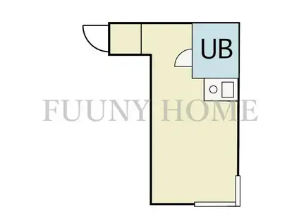 モンド・パークマンション(ワンルーム/1階)の間取り写真