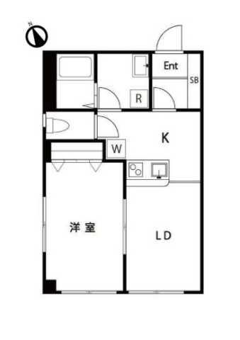 グレース駒込(1LDK/1階)の間取り写真