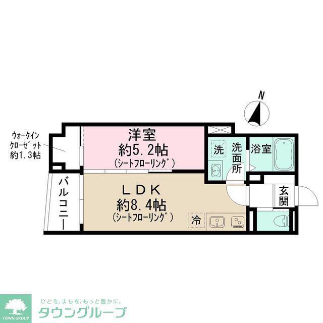 東京都練馬区上石神井南町計画(1LDK/1階)の間取り写真