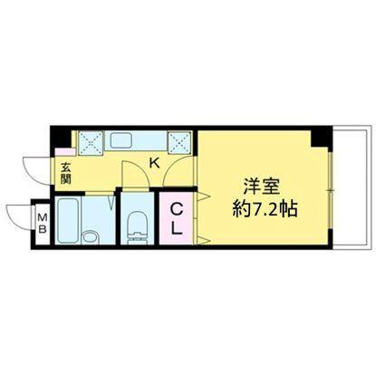 サンフォートソフィア(1K/2階)の間取り写真