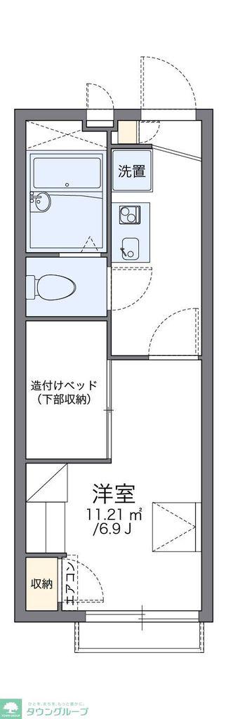 レオパレスRITA(1K/2階)の間取り写真