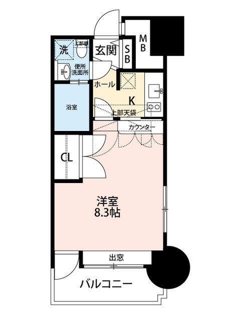 ファミールフラッツ若葉町(2LDK/1階)の間取り写真
