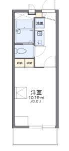 レオパレスプラテリーアI(1K/3階)の間取り写真