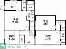 金杉コーポ(4DK/1階)の間取り写真