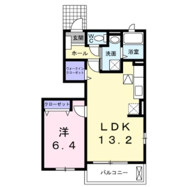 エトワール(1LDK/1階)の間取り写真