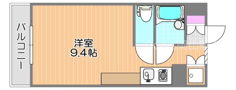 アクティブイン高島(1K/2階)の間取り写真