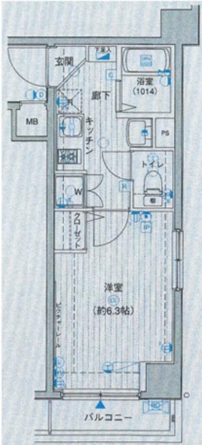 ラグジュアリーアパートメント本郷(1K/5階)の間取り写真