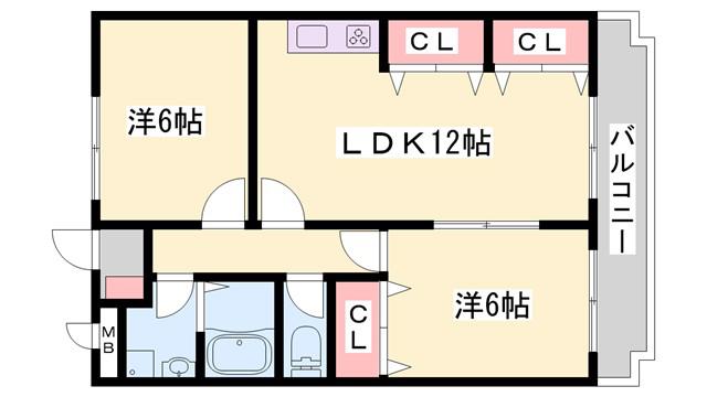 T・マリッチ(2LDK/2階)の間取り写真