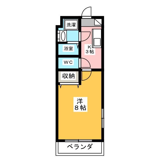 エステアロージョ(1K/3階)の間取り写真