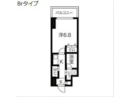 プレジオ都島本通(1K/10階)の間取り写真