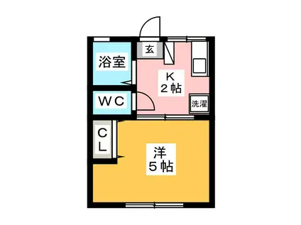 プロジェクト09(1K/1階)の間取り写真