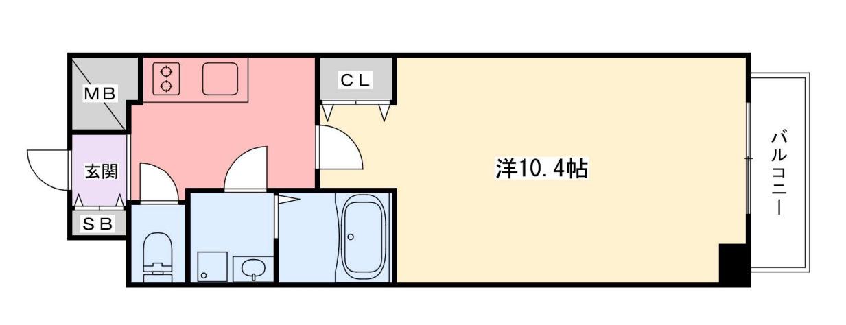 インタービレッジ土山Ⅱ番館(1K/7階)の間取り写真