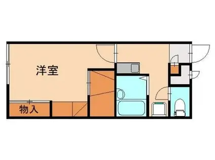 レオパレス赤間宮前(1K/1階)の間取り写真