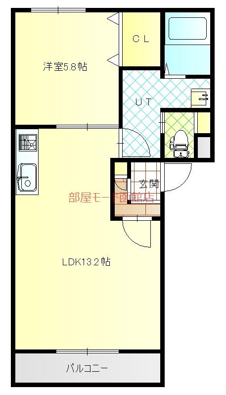 函館市電宝来谷地頭線 宝来町駅 徒歩5分 4階建 築1年(1LDK/2階)の間取り写真
