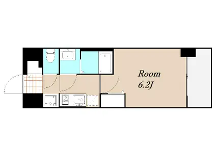 プレサンス堺筋本町ディスティニー(1K/5階)の間取り写真