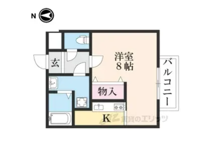 サンミッシェル音羽(1K/3階)の間取り写真