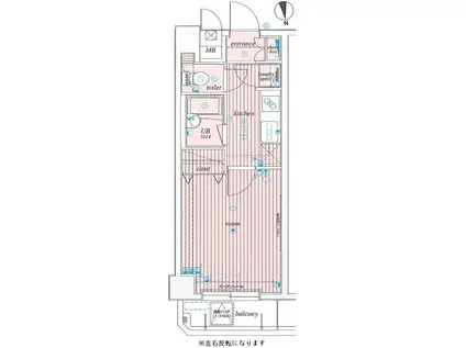 サンテミリオンお茶の水(1K/4階)の間取り写真