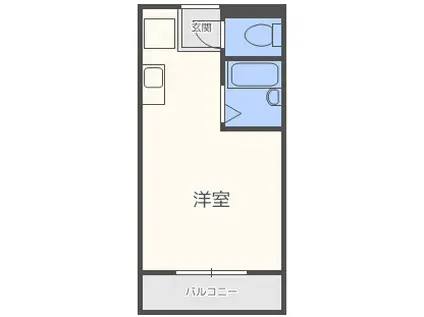 プレアール南春日丘(ワンルーム/2階)の間取り写真