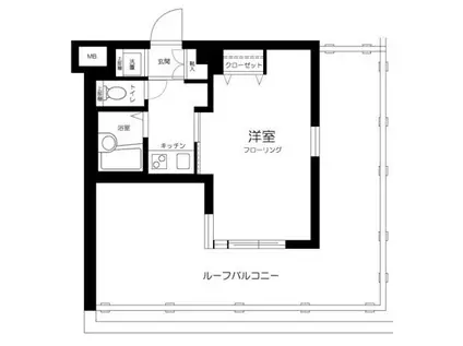 フェニックス・エルミタージュ(1K/5階)の間取り写真