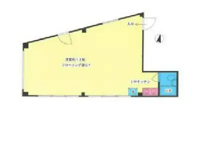 スガヤビル(ワンルーム/2階)の間取り写真