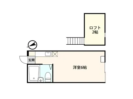 ラ・ヴェール駒込(ワンルーム/2階)の間取り写真