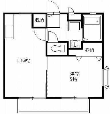 プレミール泉(1LDK/1階)の間取り写真