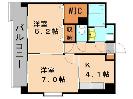 グランドゥール27(2K/2階)の間取り写真