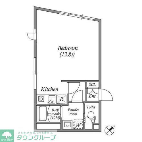 LIVERT SEASON南台(ワンルーム/2階)の間取り写真