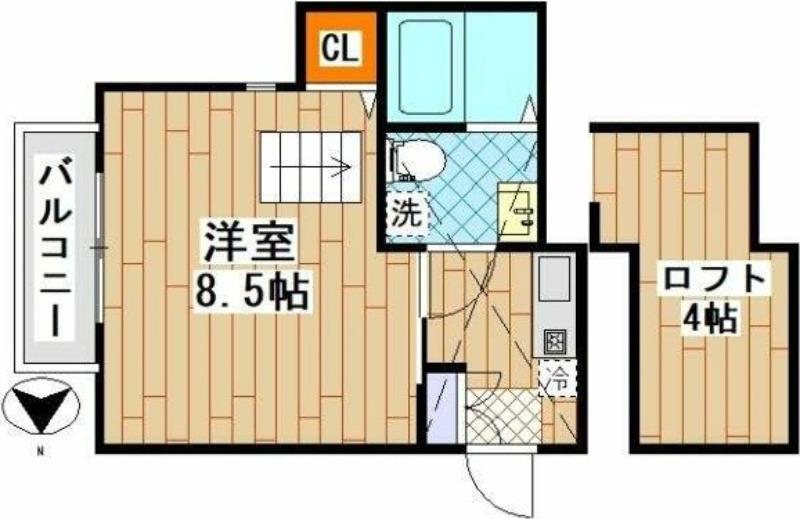 シエナ町田(1K/3階)の間取り写真