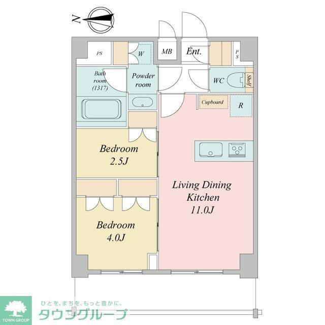 LIME RESIDENCE KAWAGUCHI イースト(2LDK/8階)の間取り写真