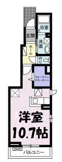 ネオ アーバン(ワンルーム/1階)の間取り写真