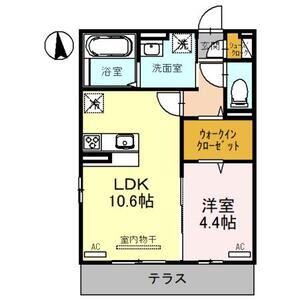 VIER CASAA(1LDK/2階)の間取り写真