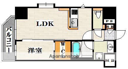 ネストピア博多駅前II(1LDK/11階)の間取り写真