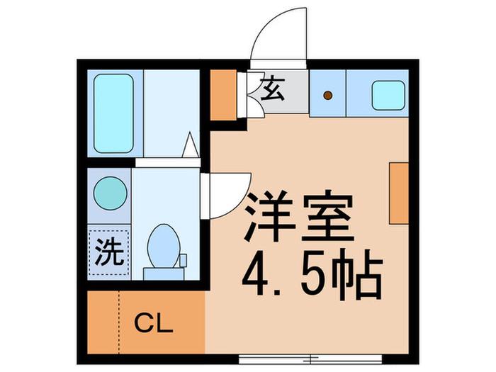 CONTELーK代田(ワンルーム/1階)の間取り写真
