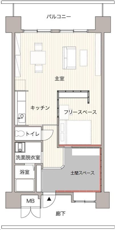 コーシャハイツ港(1LDK/9階)の間取り写真