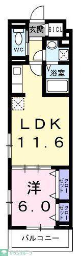 アークステラ(1LDK/2階)の間取り写真