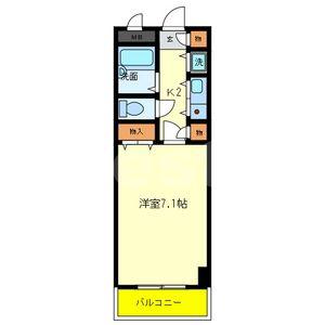 サンモール(1K/4階)の間取り写真