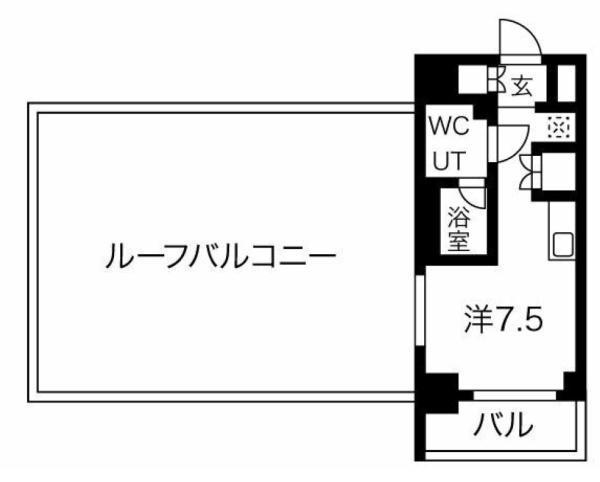 クラリッサ横浜フロード(ワンルーム/10階)の間取り写真