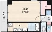 ラフォンテ十三(1K/3階)の間取り写真