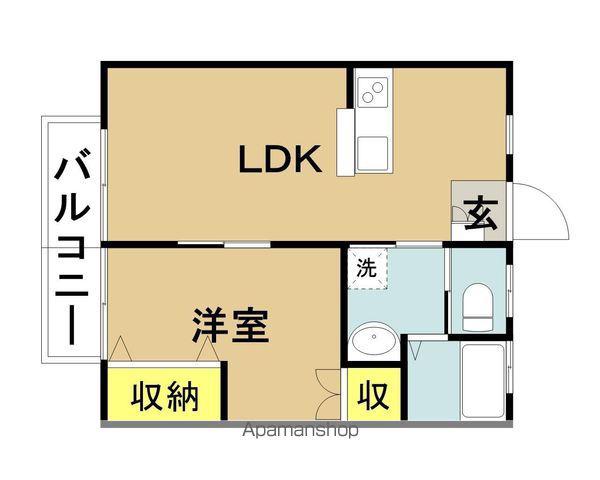Sメゾン(1LDK/1階)の間取り写真