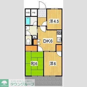 ジュノームカイ(3DK/1階)の間取り写真