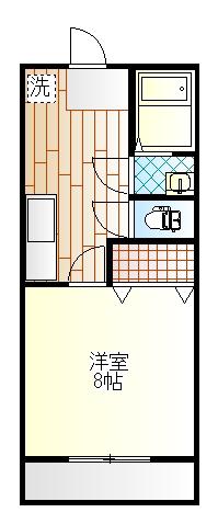 フェリーチェ(1K/3階)の間取り写真