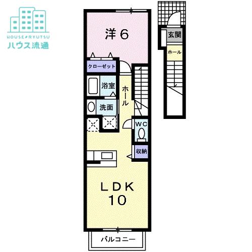 サリチェ(1LDK/2階)の間取り写真