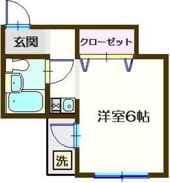 メゾン住吉(ワンルーム/3階)の間取り写真