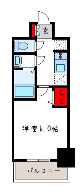 アドバンス大阪ベクエム(1K/3階)の間取り写真