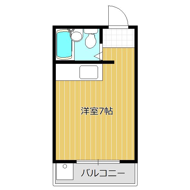 メゾン手越原(ワンルーム/3階)の間取り写真
