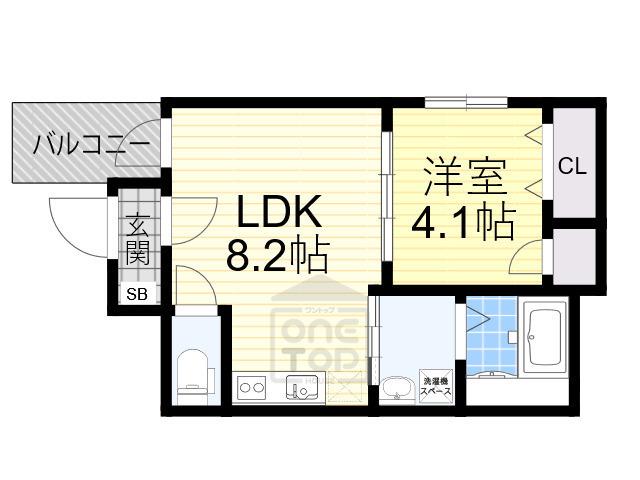 FDS吹田Ⅰ番館(1LDK/1階)の間取り写真