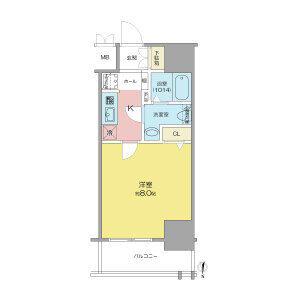 SHOKEN RESIDENCE名古屋サウス(1K/7階)の間取り写真