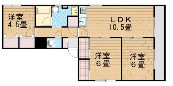 アート・エイト東雲(2LDK/3階)の間取り写真