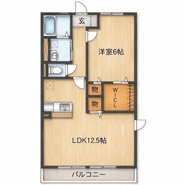 DAIハイツII(2LDK/2階)の間取り写真